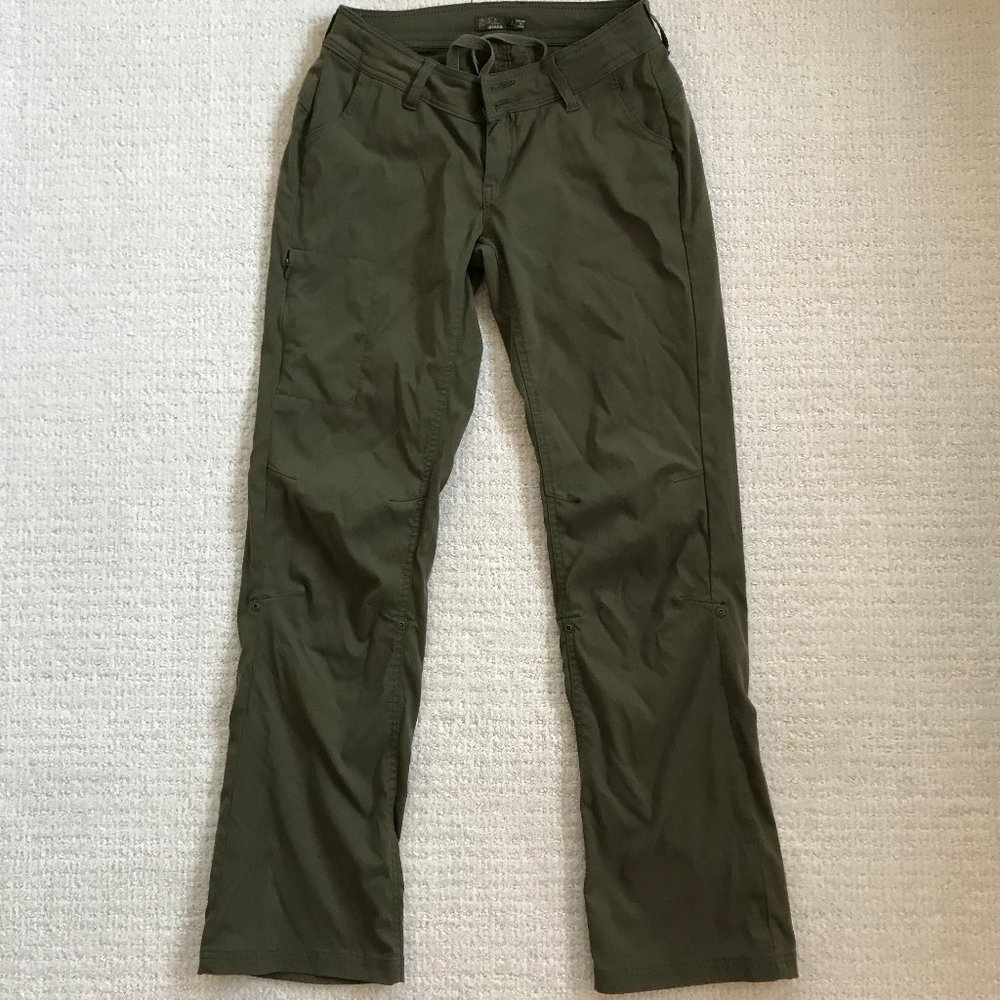 Prana Halle Convertible Pant, 8 Reg, Green